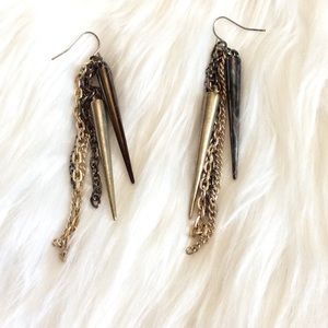 50% off closet Spike dangling earrings